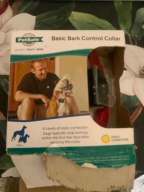 PetSafe Red Nylon Basic Bark Control Collar with Black Module